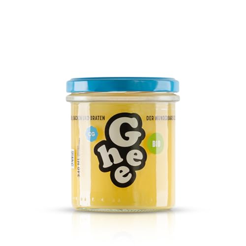 CG Bio Ghee Butter 340 ml | hochreine Butter zum Backen und Braten | 100% Bio - ideal für die Diät | laktose und glutenfrei | Ayurveda | KETO CG Bio Ghee Butter 340 ml | hochreine Butter zum Backen und Braten | 100% Bio - ideal für die Diät | laktose und glutenfrei | Ayurveda | KETO von CG