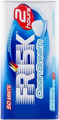 Frisk – Pfefferminz-Tabletten Clean Breath – Mini Maxi Bonbons erfrischend – 2 Stunden frischen Atem – ohne Zucker – 12 Stück aus Metall mit 50 Konfekten 9140700 Frisk – Pfefferminz-Tabletten Clean Breath – Mini Maxi Bonbons erfrischend – 2 Stunden frischen Atem – ohne Zucker – 12 Stück aus Metall mit 50 Konfekten 9140700 von CG94