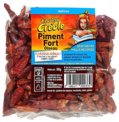 Chili Vogel stark – Creolenwärme – 50 g Chili Vogel stark – Creolenwärme – 50 g von CHALEUR