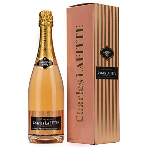 CHARLES LAFITTE Champagne 1834 Brut Rosé mit Geschenkverpackung (1 x 0.75 l) von CHARLES LAFITTE