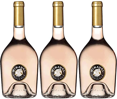 Chateau Miraval Jolie-Pitt & Perrin Cotes de Provence AOC Roséwein Wein trocken Frankreich (3 Flaschen) von CHATEAU MIRAVAL