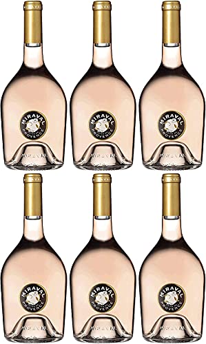 Chateau Miraval Jolie-Pitt & Perrin Cotes de Provence AOC Roséwein Wein trocken Frankreich (6 Flaschen) von CHATEAU MIRAVAL