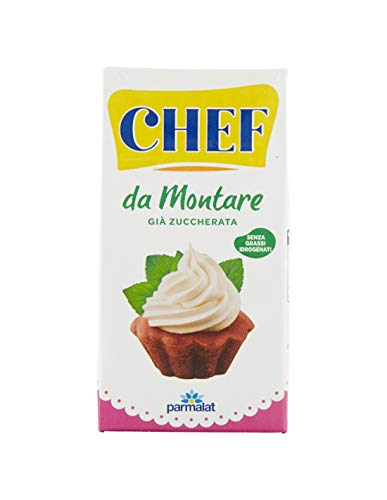 6x chef Panna da montare glutenfrei süße Sahne cremee zum Nachtisch 500ml von CHEF