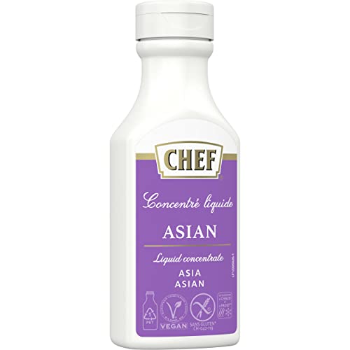 CHEF Flüssiges Konzentrat Asia, Geschmacksboost für Asiatische Gerichte, 100% Natürlicher Geschmack, vegan, 1er Pack (1 x 190ml) von CHEF