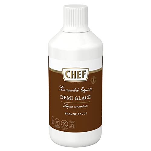 CHEF Flüssiges Konzentrat Demi Glace, Geschmacksboost für Herzhafte Gerichte, 100% Natürlicher Geschmack, 1er Pack (1 x 1L) von CHEF