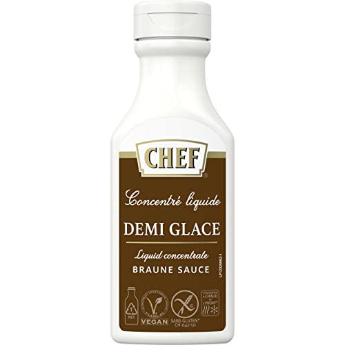 CHEF Flüssiges Konzentrat Demi Glace, Geschmacksboost für Herzhafte Gerichte, 100% Natürlicher Geschmack, 1er Pack (1 x 200ml) von CHEF