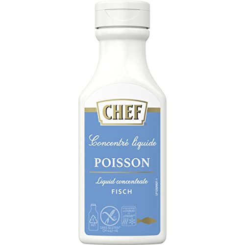 CHEF Flüssiges Konzentrat Fisch, Geschmacksboost für Aromatische Fischgerichte, 100% Natürlicher Geschmack, 1er Pack (1 x 200ml) von CHEF