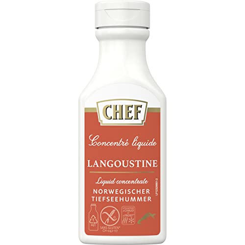 CHEF Flüssiges Konzentrat Norwegischer Tiefseehummer, Geschmacksboost für Aromatische Fischgerichte, 100% Natürlicher Geschmack, 1er Pack (1 x 200ml) von CHEF