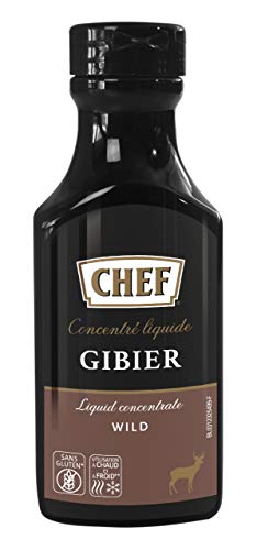 CHEF Flüssiges Konzentrat Wild, Geschmacksboost für Herzhafte Fleischgerichte, 100% Natürlicher Geschmack, 1er Pack (1 x 200ml) von CHEF