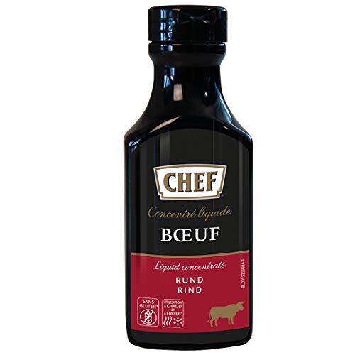 CHEF Flüssiges Konzentrat Rind, Geschmacksboost für Herzhafte Fleischgerichte, 100% Natürlicher Geschmack, 200ml von CHEF