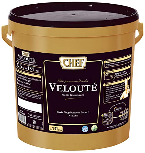 CHEF Velouté Weiße Grundsauce ohne Zusatzstoffe, Vegetarisch, 1er Pack (1 x 12,5kg) von CHEF
