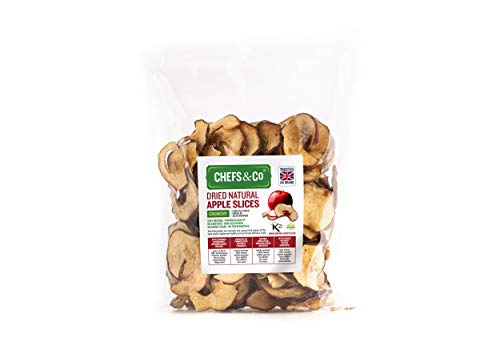 CHEFS & CO Getrocknete Apfelscheiben 250g | 100% natürliche ganze Früchte | ungeschält | Samen entfernt | Keine Zusätze | Nicht geschwefelt | Ohne Zuckerzusatz CHEFS & CO Getrocknete Apfelscheiben 250g | 100% natürliche ganze Früchte | ungeschält | Samen entfernt | Keine Zusätze | Nicht geschwefelt | Ohne Zuckerzusatz von CHEFS & CO