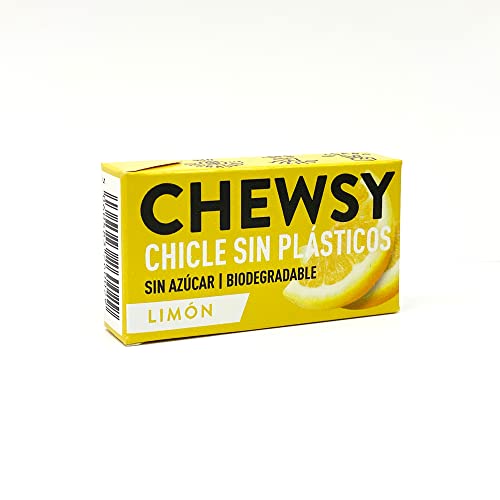 Chewsy Natural Lemon Plant-based Plastic-free Gums 15g von CHEWSY