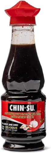 CHIN-SU Authentische vietnamesische Sojasauce – Nuoc Tuong Toi Ot Chinsu – Ideal für asiatische Küche wie Braten, Pfannenrühren, Dämpfen, Nem – 250 ml (Knoblauch- und Chili-Geschmack) CHIN-SU Authentische vietnamesische Sojasauce – Nuoc Tuong Toi Ot Chinsu – Ideal für asiatische Küche wie Braten, Pfannenrühren, Dämpfen, Nem – 250 ml (Knoblauch- und Chili-Geschmack) von CHIN-SU