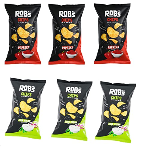 ROB'S CHIPS Originals Kartoffelchips WIE SIE SEIN SOLLTEN 6x 120g von CHIPS