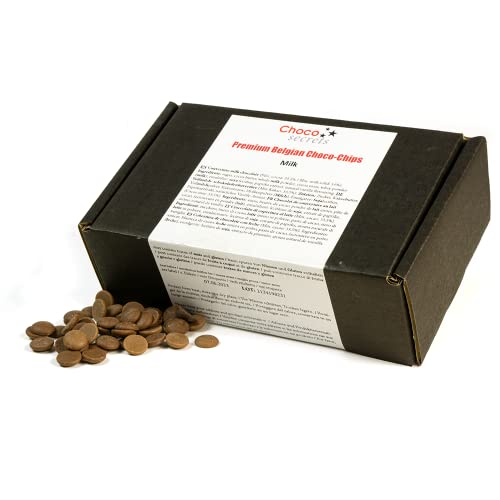 CHOCO SECRETS - 200g belgische Vollmilch-Schokolade für schokobrunnen - Schokofondue Schokolade - Premium Kuvertüre für Schokoladenbrunnen - Ganache, Backschokolade, Chocolate Drops, schokochips von CHOCO SECRETS