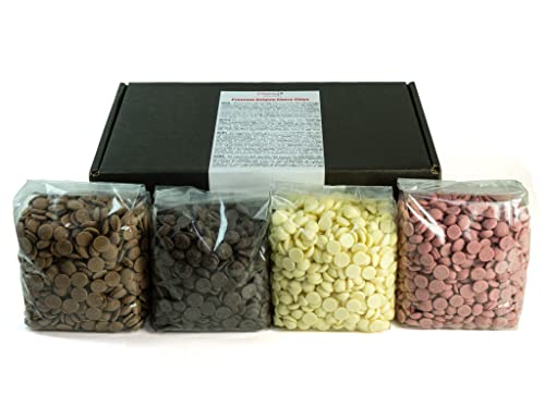 CHOCO SECRETS Quattro - Belgische Schokolade für Schokobrunnen - 4 x 600g, Vollmilch, Zartbitter, Weiß, Ruby - Schokofondue & Schokoladenbrunnen - Kuvertüre & Ganache - Choco Drops CHOCO SECRETS Quattro - Belgische Schokolade für Schokobrunnen - 4 x 600g, Vollmilch, Zartbitter, Weiß, Ruby - Schokofondue & Schokoladenbrunnen - Kuvertüre & Ganache - Choco Drops von CHOCO SECRETS