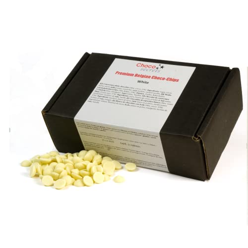 CHOCO SECRETS - 600g belgische Weiße Schokolade für Schokobrunnen - Schokofondue Schokolade - Weiße Kuvertüre für Schokoladenbrunnen - Ganache, Backschokolade, Schokodrops - White Chocolate Chips CHOCO SECRETS - 600g belgische Weiße Schokolade für Schokobrunnen - Schokofondue Schokolade - Weiße Kuvertüre für Schokoladenbrunnen - Ganache, Backschokolade, Schokodrops - White Chocolate Chips von CHOCO SECRETS