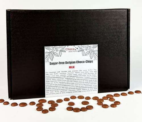 CHOCO SECRETS Vollmilch Schokodrops ohne Zuckerzusatz 1500g - Milk Chocolate Chips, gesüßt mit Maltit - Vollmilch-Schokoladen-Drops zum Backen, Naschen und für Desserts CHOCO SECRETS Vollmilch Schokodrops ohne Zuckerzusatz 1500g - Milk Chocolate Chips, gesüßt mit Maltit - Vollmilch-Schokoladen-Drops zum Backen, Naschen und für Desserts von CHOCO SECRETS