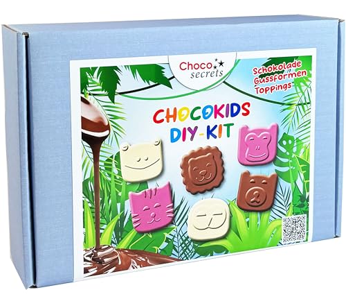 Choco-Kids - DIY Schokoladen-Kit für Kinder - Schokolade selber machen Set - Kinder-Geschenk zum Geburtstag und zu Ostern - Kleine Schokoladentäfelchen selbst machen - DIY Set für Kinder Choco-Kids - DIY Schokoladen-Kit für Kinder - Schokolade selber machen Set - Kinder-Geschenk zum Geburtstag und zu Ostern - Kleine Schokoladentäfelchen selbst machen - DIY Set für Kinder von CHOCO SECRETS