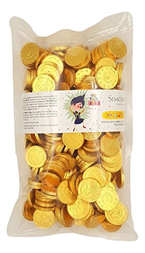 Milchschokolade Münze 28mm 300 Stck. schokolade - Format Savings Bag 300 Einheiten - Exklusive FRUTITOSCOM von CHOCOLATES SIMON COLL