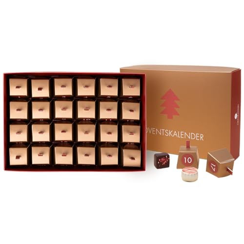 Adventskalender Schokolade - Weihnachtskalender Pralinen einzeln verpackt, handgemacht - Geschenk Frauen, Männer, Erwachsene, Freundin, Mama, Eltern, Oma, Papa, Opa - Deluxe, 24 Stück Adventskalender Schokolade - Weihnachtskalender Pralinen einzeln verpackt, handgemacht - Geschenk Frauen, Männer, Erwachsene, Freundin, Mama, Eltern, Oma, Papa, Opa - Deluxe, 24 Stück von CHOCOLISSIMO