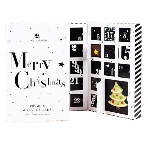 Adventskalender Schokolade - Weihnachtskalender für Kinder, Frauen, Männer, Eltern, Oma, Opa - Adventszeit Geschenkidee, Geschenk - Kalender mit 24 Schokoladentafeln und -figuren - Blau Adventskalender Schokolade - Weihnachtskalender für Kinder, Frauen, Männer, Eltern, Oma, Opa - Adventszeit Geschenkidee, Geschenk - Kalender mit 24 Schokoladentafeln und -figuren - Blau von CHOCOLISSIMO