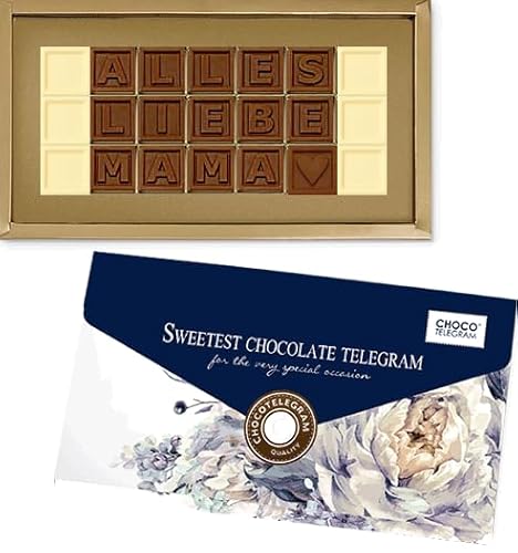 Alles Liebe Mama - Feinste belgische Schokolade - Eine süße Geste der Wertschätzung für Mutter - Geschenkidee | Geburtstagsgeschenk | Schokolade | Geschenk | Muttertag von CHOCOLISSIMO