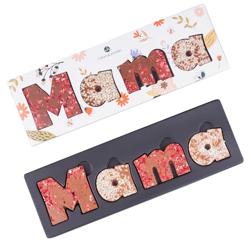 CHOCOLISSIMO - Geschenk Mama - Muttertag Süßigkeiten - Schokolade Geschenk für Mutter - Schoko Buchstaben Vollmilch aus belgischer Schokolade - Geschenkidee Geburtstag Mutti CHOCOLISSIMO - Geschenk Mama - Muttertag Süßigkeiten - Schokolade Geschenk für Mutter - Schoko Buchstaben Vollmilch aus belgischer Schokolade - Geschenkidee Geburtstag Mutti von CHOCOLISSIMO