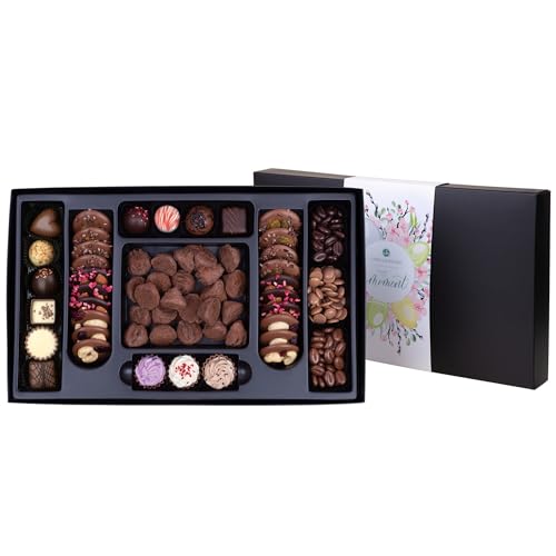 CHOCOLISSIMO - Ostergeschenk – Schoko-Partybox Ostern - Schokoladenmix mit Osterschokolade, Schokolade, Schokoladenset, Geschenkidee, Mann, Frau, Pralinen, Schokoladensnacks, Ostersüßigkeit von CHOCOLISSIMO