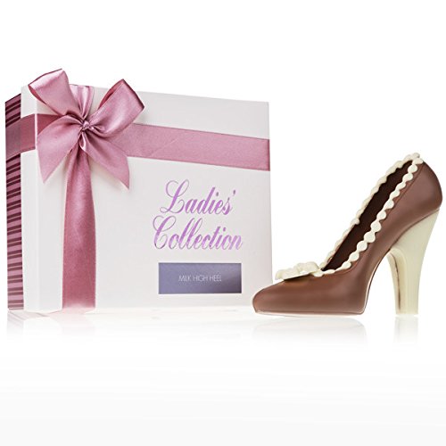 CHOCOLISSIMO - Schokolade Geschenk Frauen - Schuh aus Schokolade - Geschenkidee zum Geburtstag, Valentinstag, Muttertag, für Mama, Schwester, Mädchen, Freundin - Schokoladenfiguren, Tortendeko Essbar von CHOCOLISSIMO