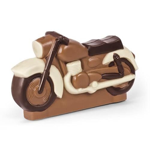 ChocoMotor I - Schokolade - Motorrad aus Vollmilchschokolade | Geburtstagsgeschenk für Liebhaber von Motorrädern | Kinder | Erwachsene | Mann | Frau | Geschenkidee | lustige Geschenke für Männer von CHOCOLISSIMO