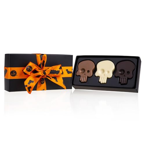 ChocoSchädel - Halloween - Schädel | Schokolade | Schoko Totenkopf | Halloweenparty | Halloweensüßigkeiten | Geschenk | Kinder | Erwachsene | Mann | Frau | Mädchen | Jungen | Kind | Männer | Frauen von CHOCOLISSIMO