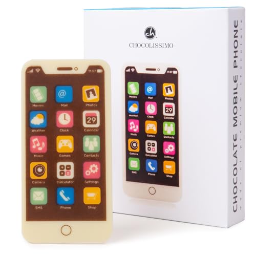 ChocoSmartphone - Schokolade - Handy aus Schokolade | Smartphone Schokolade| Schokoladenfigur | Schokolade Geschenk | Alkoholfrei | Als Gag ganz witzig ChocoSmartphone - Schokolade - Handy aus Schokolade | Smartphone Schokolade| Schokoladenfigur | Schokolade Geschenk | Alkoholfrei | Als Gag ganz witzig von CHOCOLISSIMO