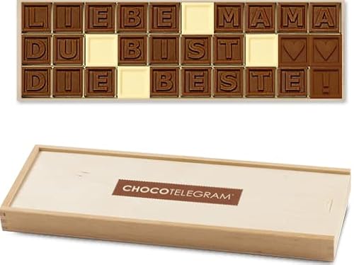 LIEBE MAMA DU BIST DIE BESTE! - Schokolade | Geschenk | Geburtstag | Muttertag | Frauentag | Frau | Frauen | Mutter | Mütter | Mama | Weihnachten | Ostern | Dankeschön | Mitbringsel von CHOCOLISSIMO