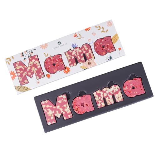 CHOCOLISSIMO - Geschenk Mama - Muttertag Süßigkeiten - Schokolade Geschenk für Mutter - Schoko Buchstaben aus Ruby Schokolade - Geschenkidee Geburtstag Mutti - Geschenke zum Muttertag von Kindern CHOCOLISSIMO - Geschenk Mama - Muttertag Süßigkeiten - Schokolade Geschenk für Mutter - Schoko Buchstaben aus Ruby Schokolade - Geschenkidee Geburtstag Mutti - Geschenke zum Muttertag von Kindern von CHOCOLISSIMO
