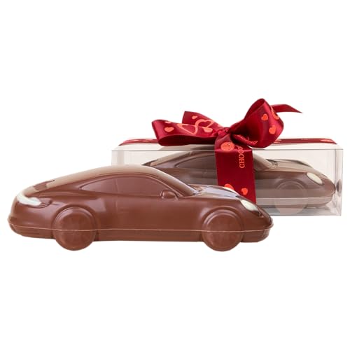 Porsche 911 Carrera - Valentinstag - Auto aus Vollmilchschokolade | Geschenk für Autoliebhaber | Kinder | Erwachsene | lustige Geschenkidee | Mann | Frau | Vatertag | Geburtstag | Liebe | Männer von CHOCOLISSIMO