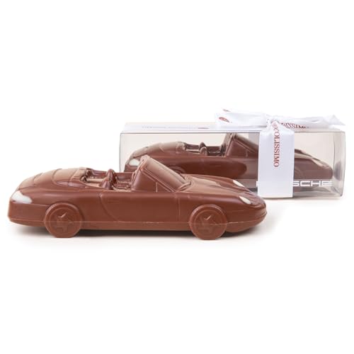 Porsche Cabrio - Schokolade - Auto aus Vollmilchschokolade | Geschenk für Autoliebhaber | Kinder | Erwachsene | lustige Geschenkidee | Mann | Frau | Vatertag | Geburtstag | Männer | Weihnachten von CHOCOLISSIMO