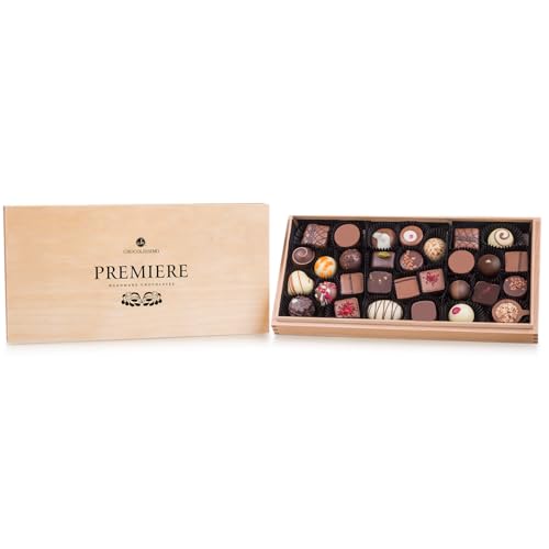 CHOCOLISSIMO Schokolade Geschenk - Pralinen Geschenk - 30 handgefertigte Pralinen in edler Holzbox - Geschenkidee Frauen, Männer, Papa, Mama, Geburtstag, Hochzeit, Jahrestag - Premiere Midi CHOCOLISSIMO Schokolade Geschenk - Pralinen Geschenk - 30 handgefertigte Pralinen in edler Holzbox - Geschenkidee Frauen, Männer, Papa, Mama, Geburtstag, Hochzeit, Jahrestag - Premiere Midi von CHOCOLISSIMO
