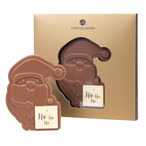 CHOCOLISSIMO - Schoko Nikolaus - Weihnachtsschokolade - Schokolade Geschenk Weihnachten, Vollmilch - Weihnachtsmann, Advent, Nikolaus Geschenk, Kinder, Mann, Frau, Eltern, Luxus, Mutter, Vater von CHOCOLISSIMO