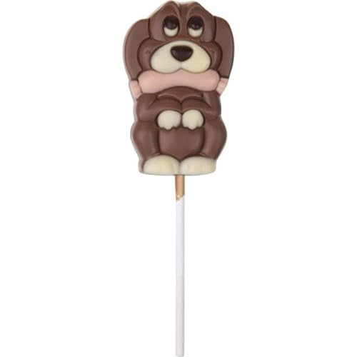 Schokoladen Lollipop Hund - Schokoladentafel am Stiel - Schokolade - Geschenk - Männer - Kinder - Frauen - Geburtstag von CHOCOLISSIMO