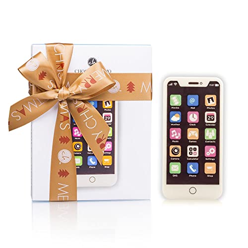 Schokoladenhandy - Schokoladen Handy - Smartphone aus Schokolade | Geschenk | Als Gag ganz witzig | Weihnachtsschokolade | Geschenkidee | Weihnachten | Weihnachtsknabberei | Kinder von CHOCOLISSIMO