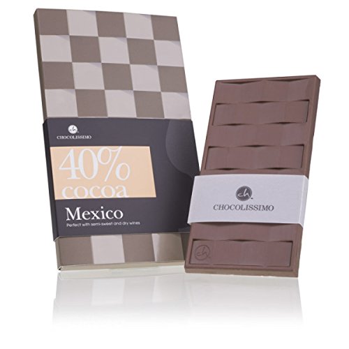 Schokoladentafel Mexiko 40% Kakao - Schokoladentafel | Schokolade | Vollmilchschokolade | Geschenkidee | Tafel Schokolade | Forastero-Kakau | Schokolade mit Aroma | ohne Alkohol | Mitbringsel von CHOCOLISSIMO