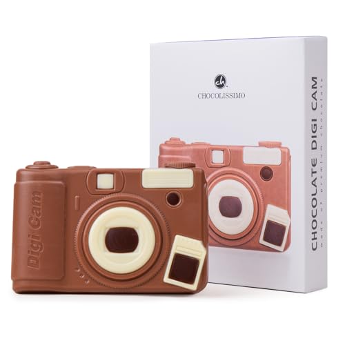 Schokoladiger Fotoapparat - Fotoapparat aus Schokolade | Schokoladenfigur | Geschenk | Geburtstag | Mann | Frau | Junge | Mädchen | witzige Geschenkidee | Fotografie | Fotograf | Hobbyfotograf von CHOCOLISSIMO