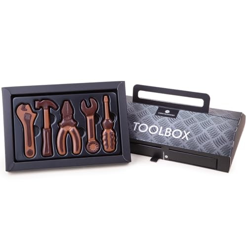 CHOCOLISSIMO - Schoko-Werkzeugkasten, Schokoladen-Werkzeug, Toolbox Schokolade, Werkzeug aus Schokolade, Vatertagsgeschenk Schokolade, Lustiges Geschenk für Papa, Geburtstagsgeschenk für Heimwerker CHOCOLISSIMO - Schoko-Werkzeugkasten, Schokoladen-Werkzeug, Toolbox Schokolade, Werkzeug aus Schokolade, Vatertagsgeschenk Schokolade, Lustiges Geschenk für Papa, Geburtstagsgeschenk für Heimwerker von CHOCOLISSIMO