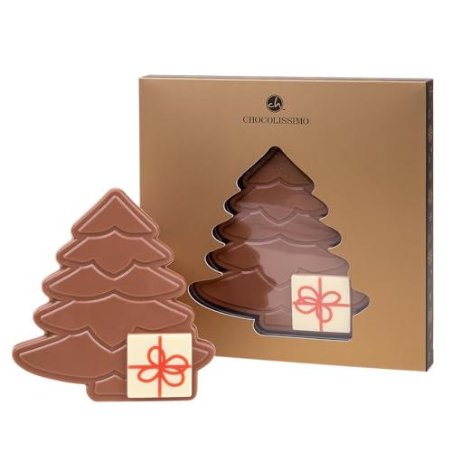 Weihnachtsbaum mit Puzzle - Schokolade | Schokoladentafel mit Schokoladenstein | Weihnachten | Weihnachtsschokolade | Tannenbaum | Schokoladenbaum | Mann | Frau | Kinder | Geschenkidee | Geschenk von CHOCOLISSIMO