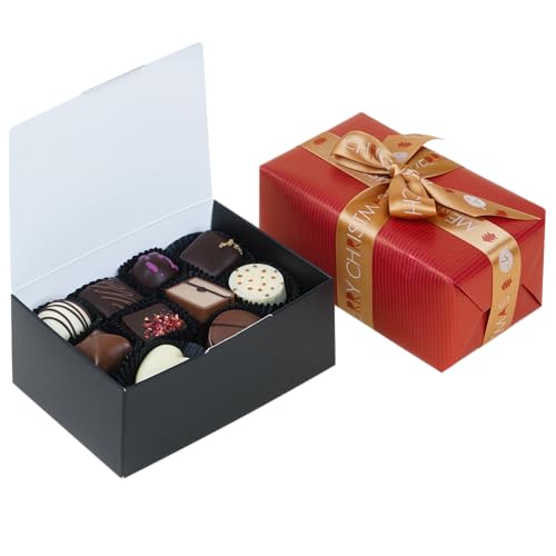 Xmas Ballotin Grand - Pralinen - 20 Edle Pralinen | Geschenkpackung | Weihnachtspralinen | Weihnachtsschokolade | Süßigkeiten Weihnachten | Schokolade | Erwachsene | Mann | Frau | Männer | Frauen von CHOCOLISSIMO