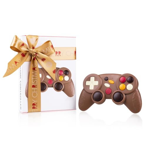 Xmas ChocoController - Game-Controller aus Vollmilchschokolade | Weihnachten | Schokolade | Geschenk | Mann | Frau | Kind | Kinder | Junge | Mädchen | Joystick | Süßigkeit | Knabberei von CHOCOLISSIMO