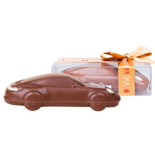 Xmas Porsche 911 Carrera - Schokoladen-Auto zu Weihnachten | Schokolade | Auto aus Vollmilchschokolade | Geschenk für Autoliebhaber | Kinder | Erwachsene | lustige Geschenkidee | Mann | Frau | Männer von CHOCOLISSIMO