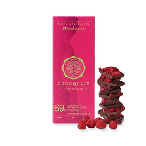Chocqlate Virgin Cacao Himbeere / 75g 75 g Himbeere von Chocqlate